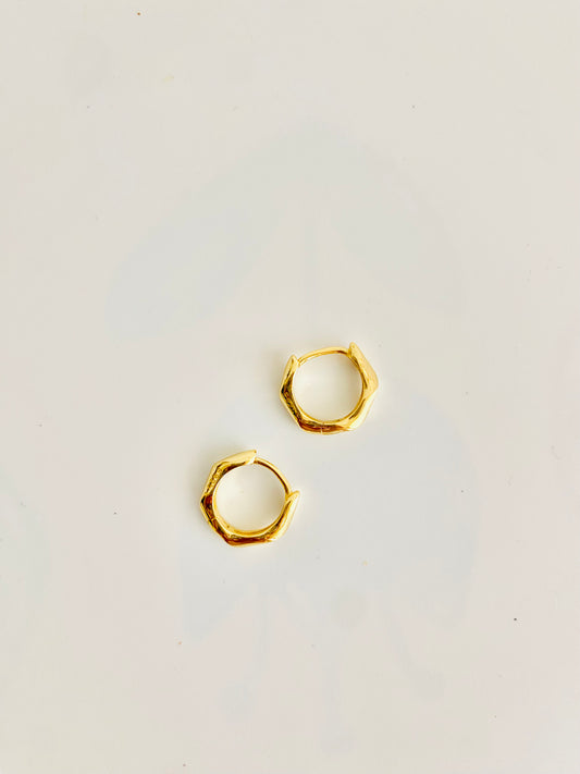 MINIMALIST TWIST 925 Silver Small Hoop Earrings