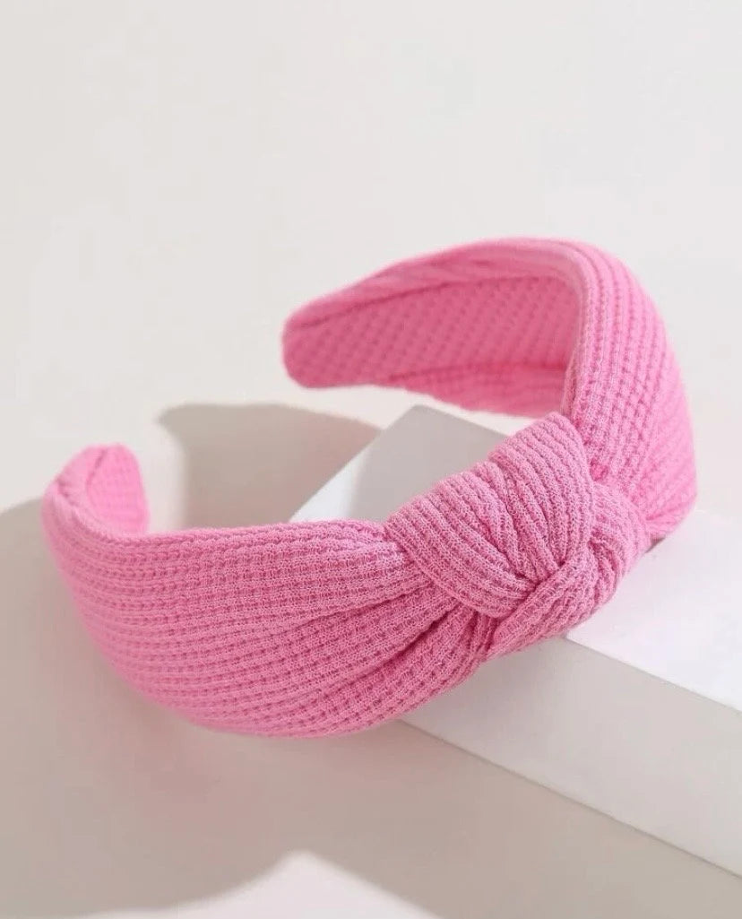 Bandeau noué blanc