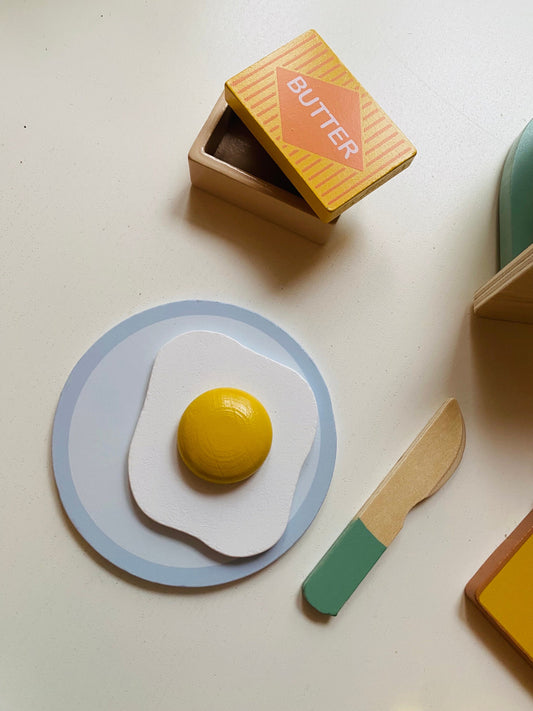 Bread Maker Set, Pretend Play, Motor skills, Gifts for kids, Personalisable, Orange Tiger