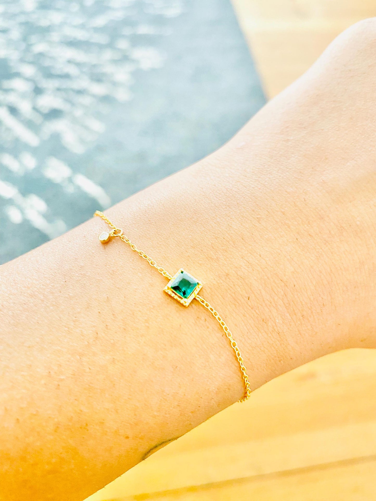 Bracelet en argent 925, taille princesse avec diamants en forme de goutte, bracelet chaîne, plaqué or 18 carats, pour femme, cadeaux pour elle