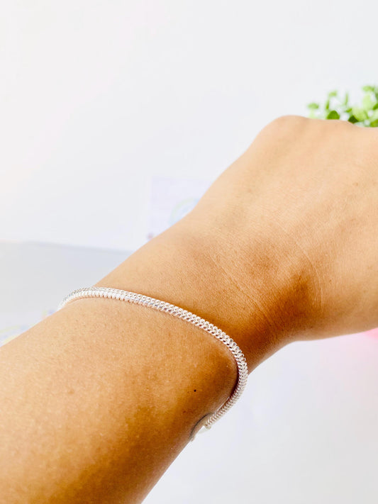 Snake Chain Bracelet, Silver, Chain Bracelet, 925 Silver