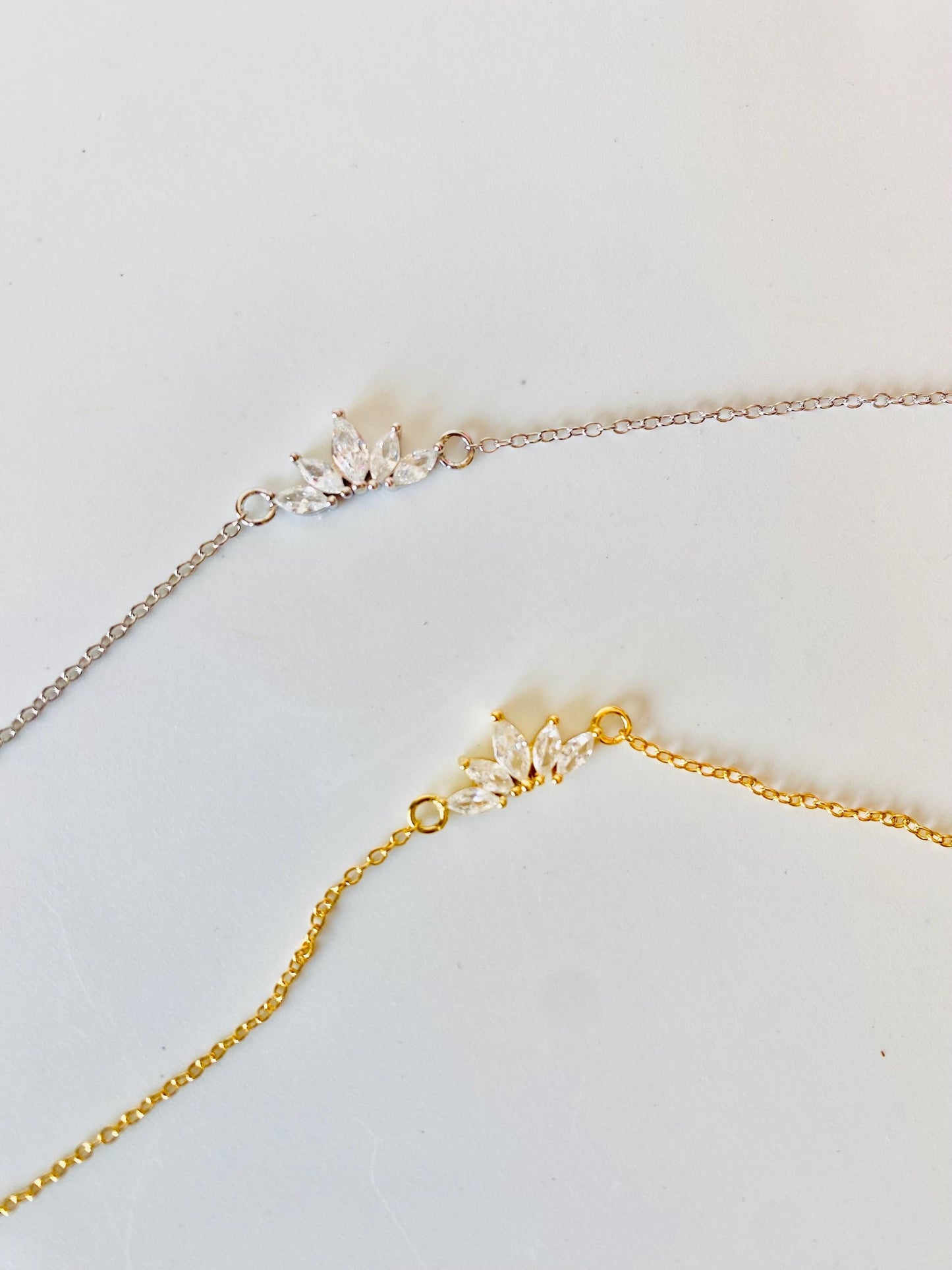 Bracelet Dawn, argent et or, bracelet chaîne, argent 925, bracelet pour femme, plaqué or 18 carats, cadeaux pour elle, cadeaux