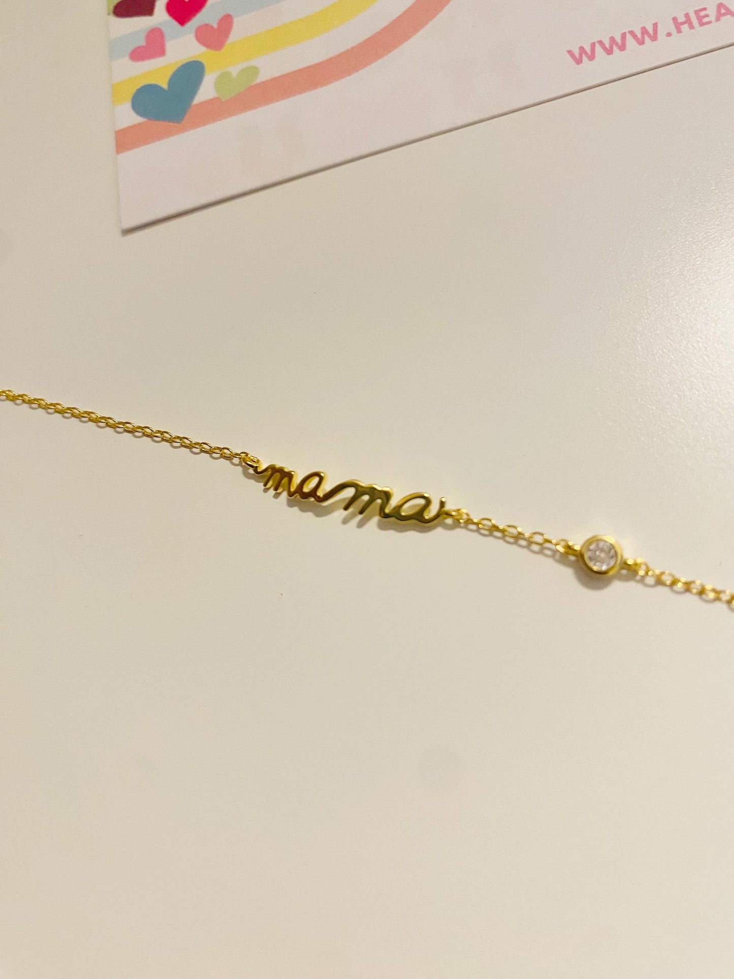 Bracelet MAMA en or, or, bracelet chaîne, argent 925, bracelet pour femme, femme, plaqué or 18 carats, cadeaux pour elle, cadeaux