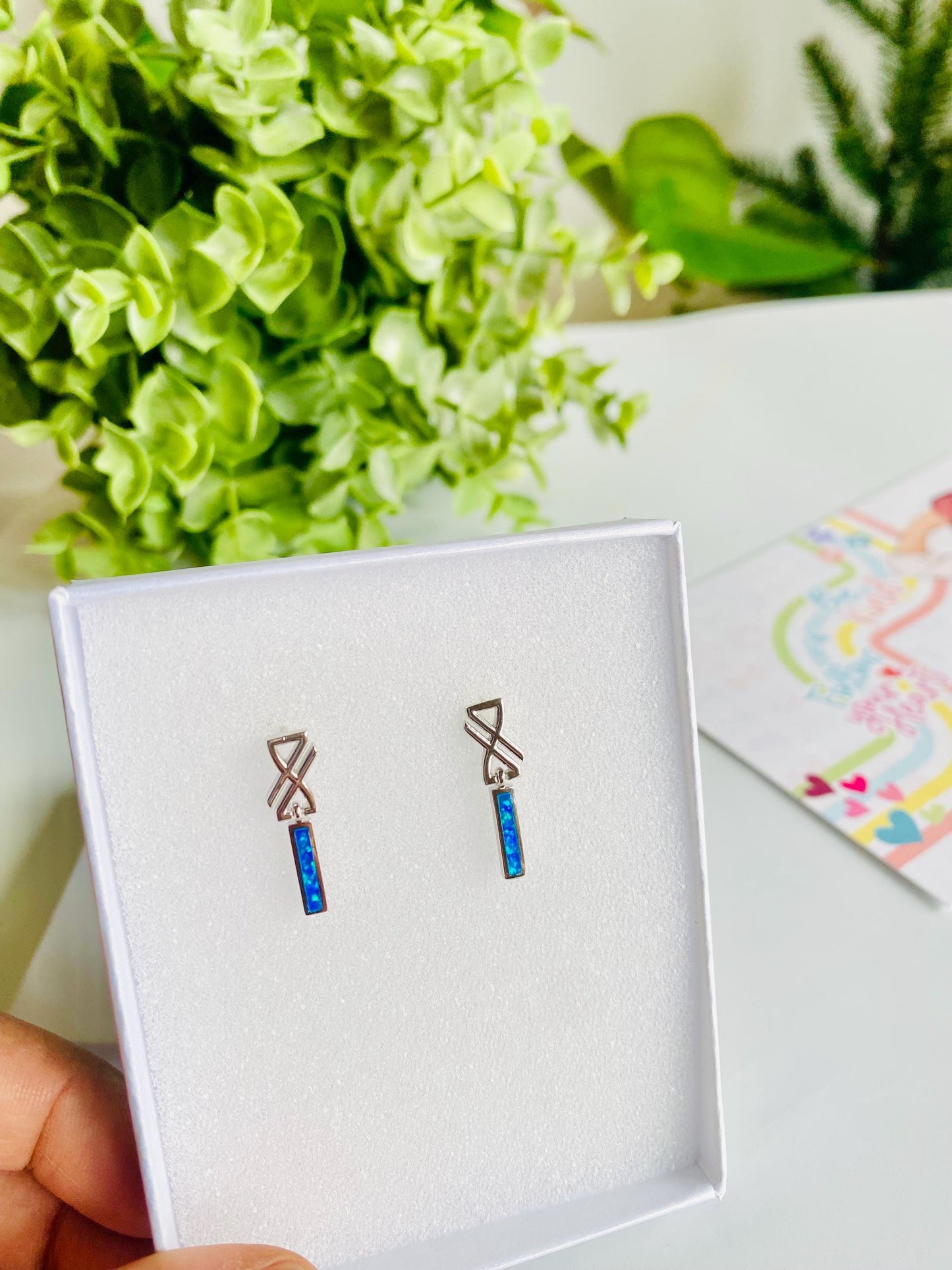 Boucles d'oreilles Infinity, argent 925, boucles d'oreilles pendantes pour femme, boucles d'oreilles femme, Heartinbowssilver, cadeaux pour elle, cadeaux