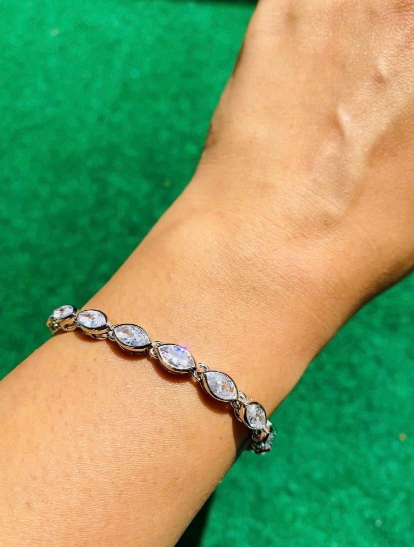 Bracelet Penelope 16 œil de cheval en argent, argent, bracelet chaîne, argent 925, bracelet pour femme, femme, cadeaux uniques pour elle, cadeaux