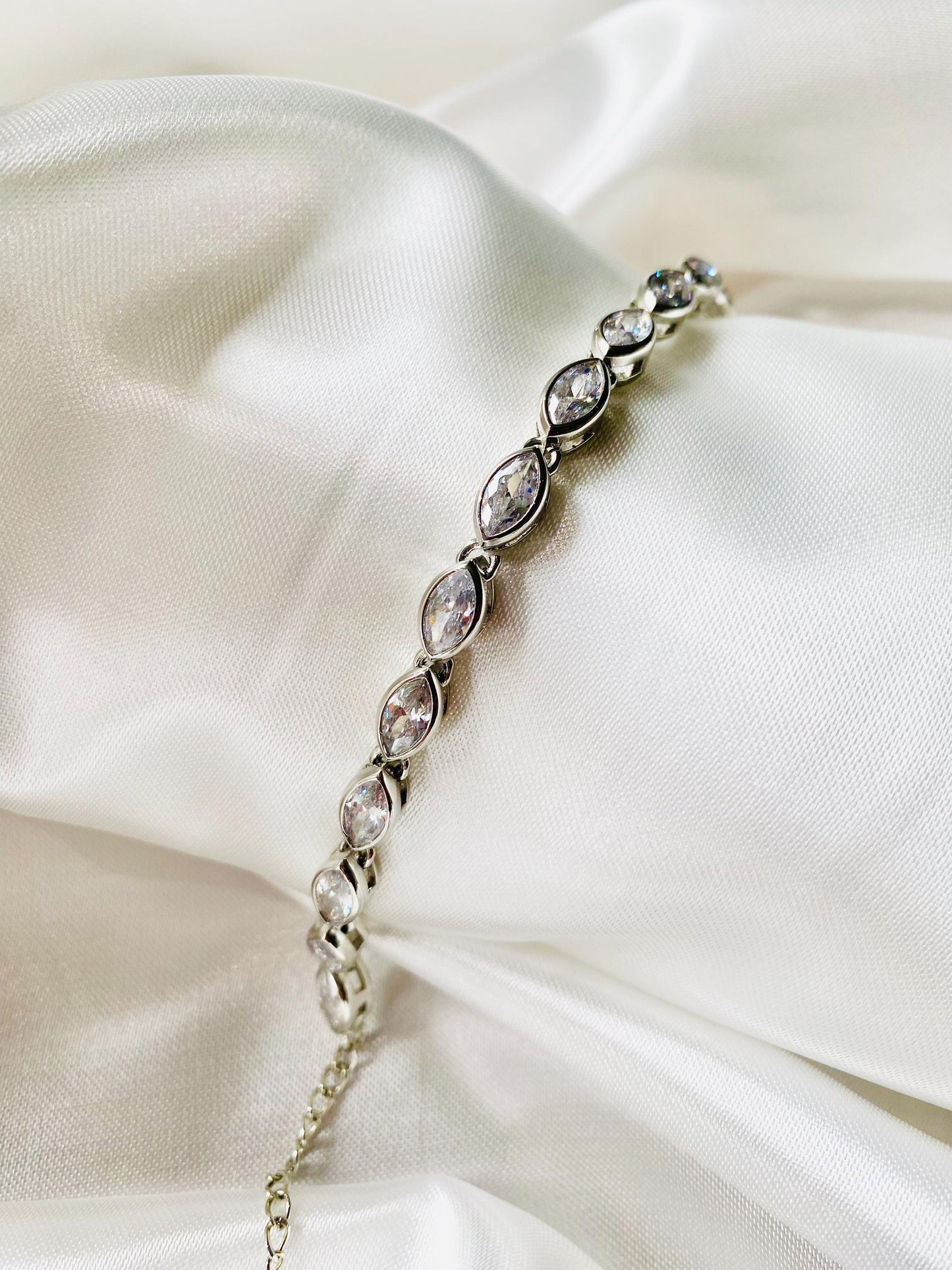 Bracelet Penelope 16 œil de cheval en argent, argent, bracelet chaîne, argent 925, bracelet pour femme, femme, cadeaux uniques pour elle, cadeaux