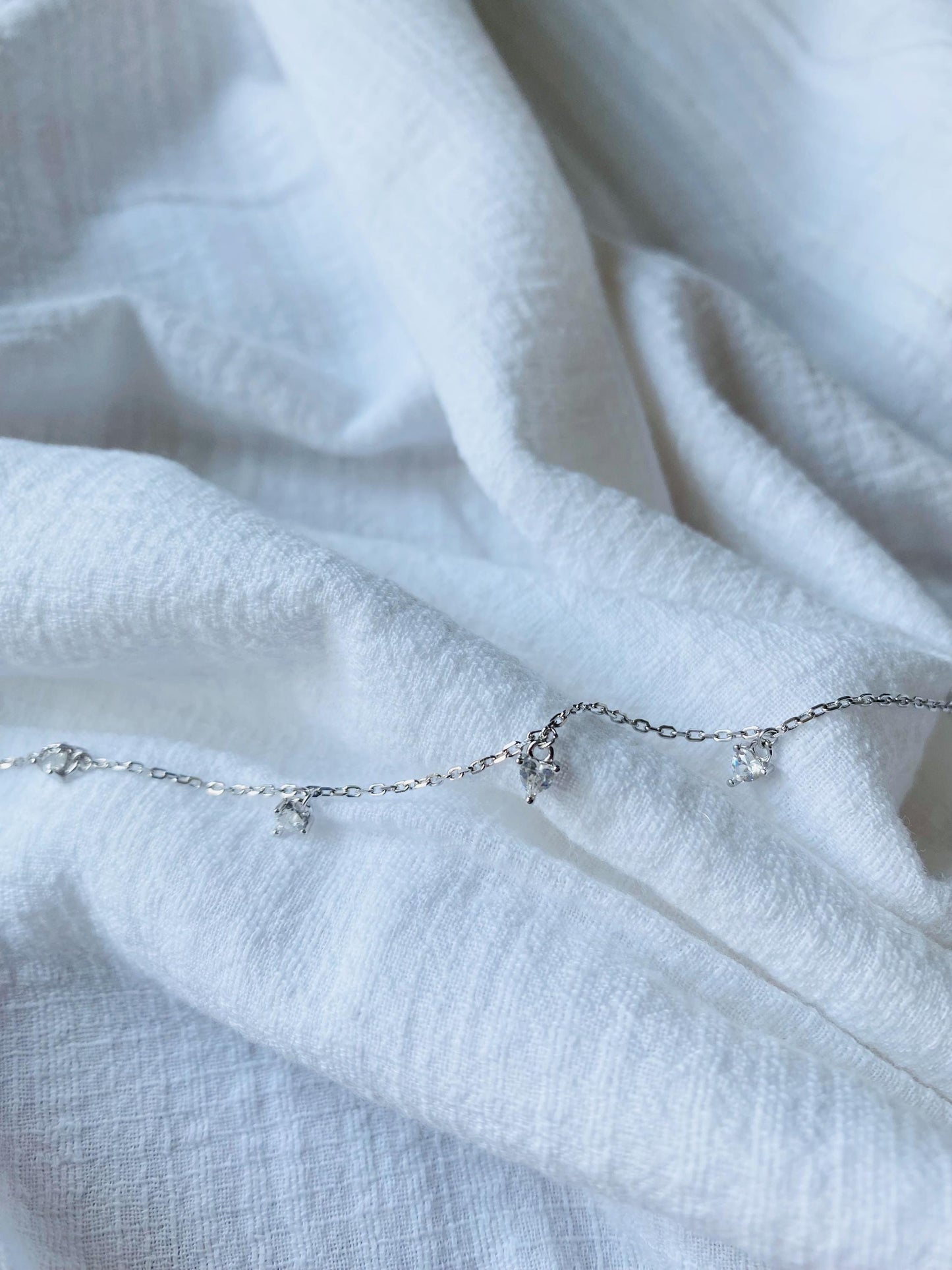 Bracelet en argent Petits Cœurs, Bracelet simple, Argent 925, Bracelet pour femme, Cadeaux pour elle, Cadeaux