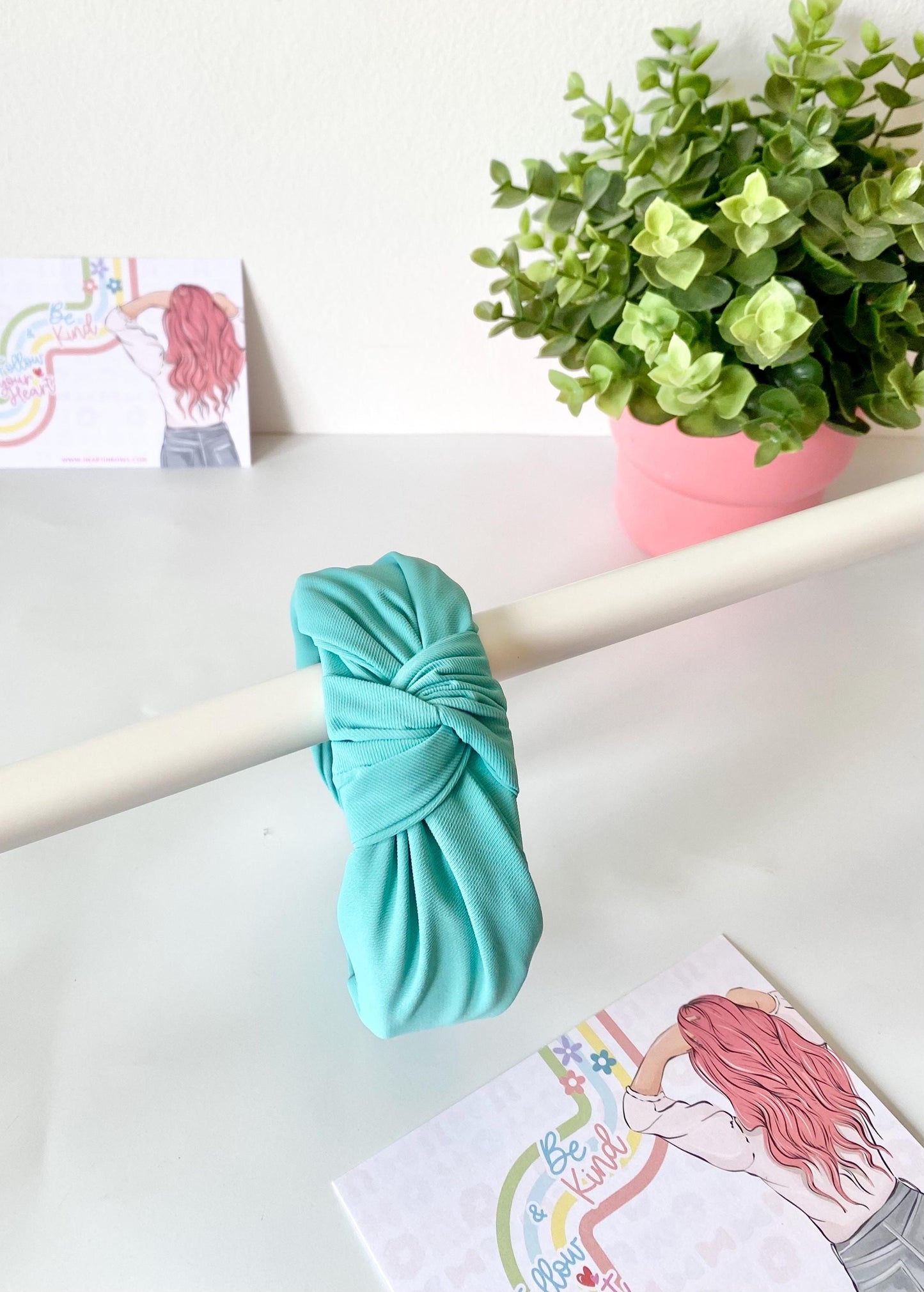 Pastel Knotted Wide Hairband, Available in 6 Colors, One size fits all, HeartInBows, Gifts for all, Unisex Hairbands, Gifts