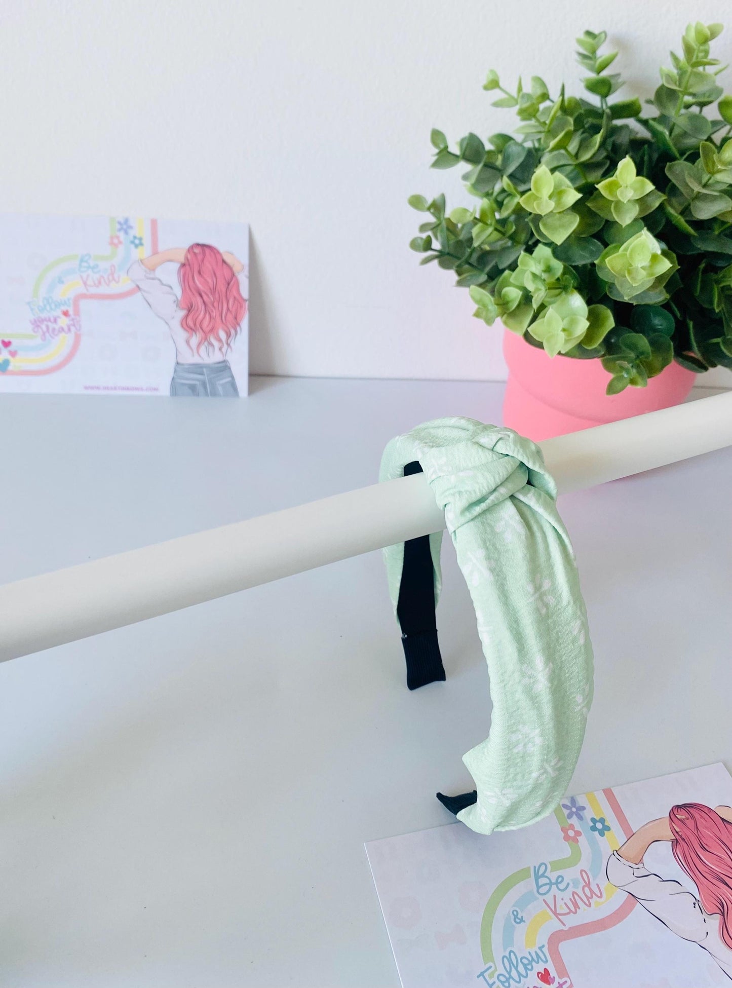 Green Knotted Hairband, Available in 3 Colors, One size fits all, HeartInBows, Gifts for all, Unisex Hairbands, Gifts