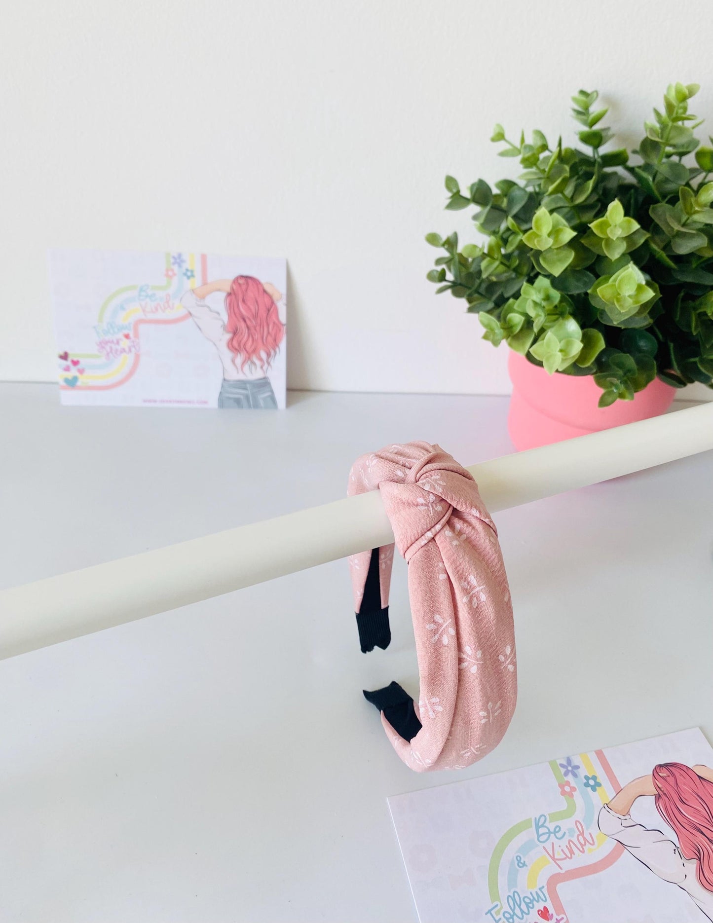 Salmon Knotted Hairband, Available in 3 Colors, One size fits all, HeartInBows, Gifts for all, Unisex Hairbands, Gifts
