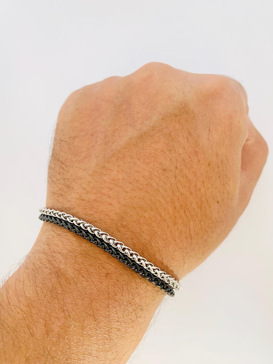 IronOak Chain Bracelet: Dual Tone, Stainless Steel, Unisex