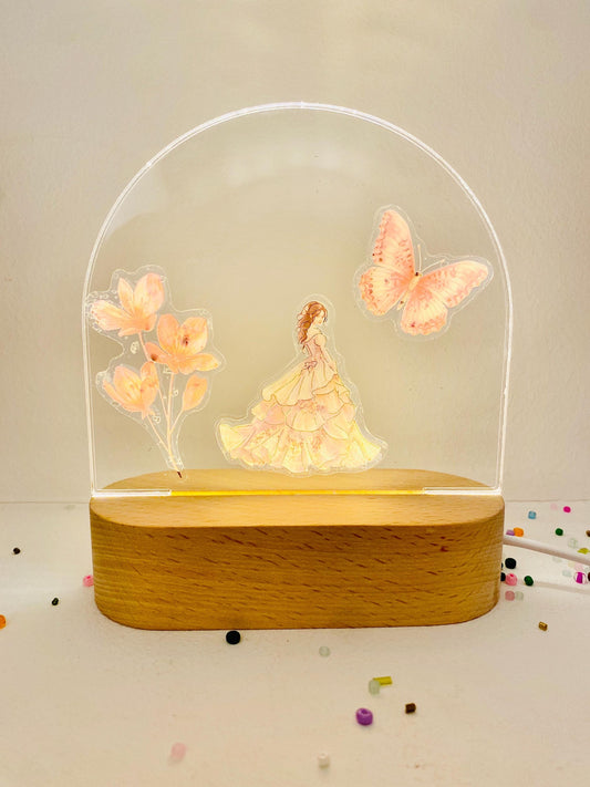 DIY Princess Night Lamp Kit, Kids Craft Activity, Party Favor