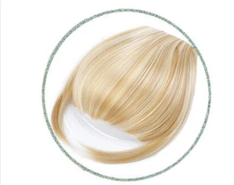 Frange de cheveux, une seule pince
