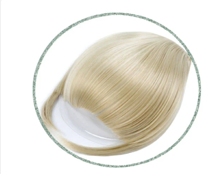 Frange de cheveux, une seule pince