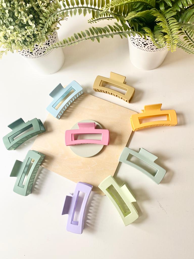 Matte Pastel Strong Claw Clips