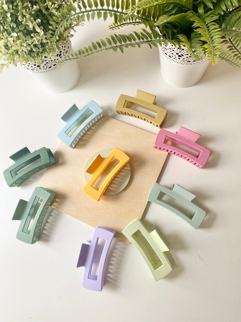 Matte Pastel Strong Claw Clips