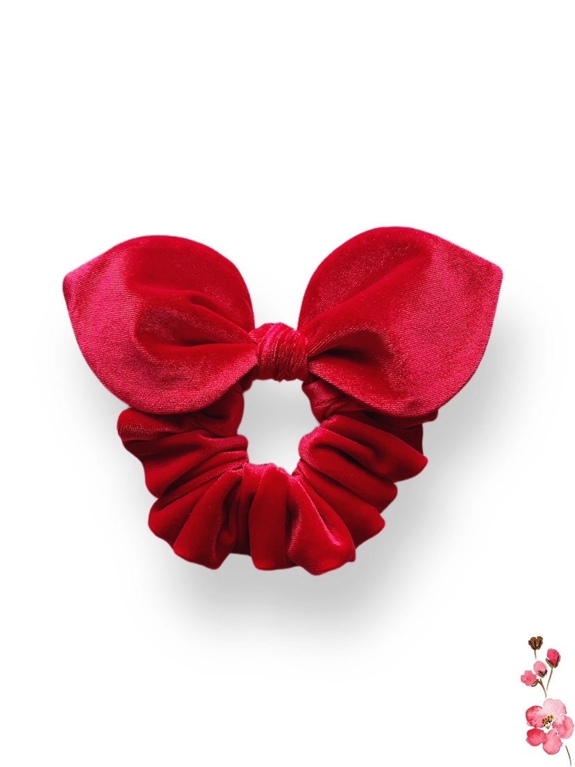 Chouchou avec noeud en velours
