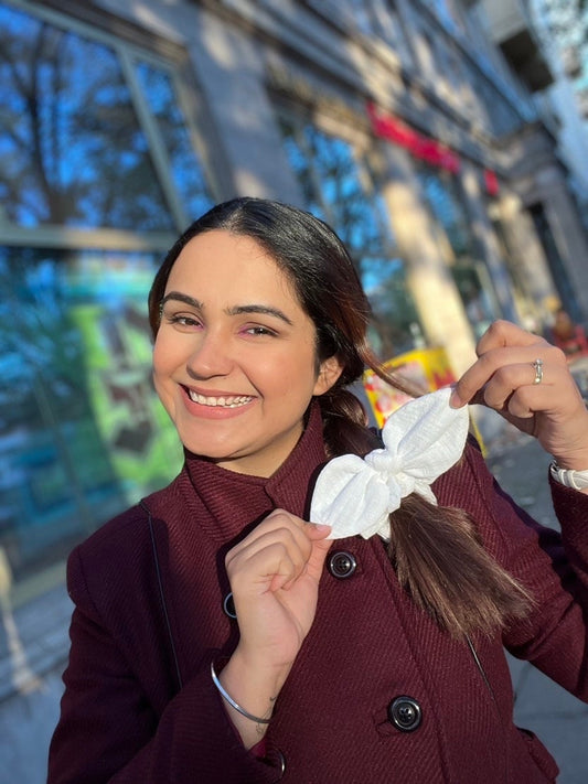 Cotton Bow Scrunchie