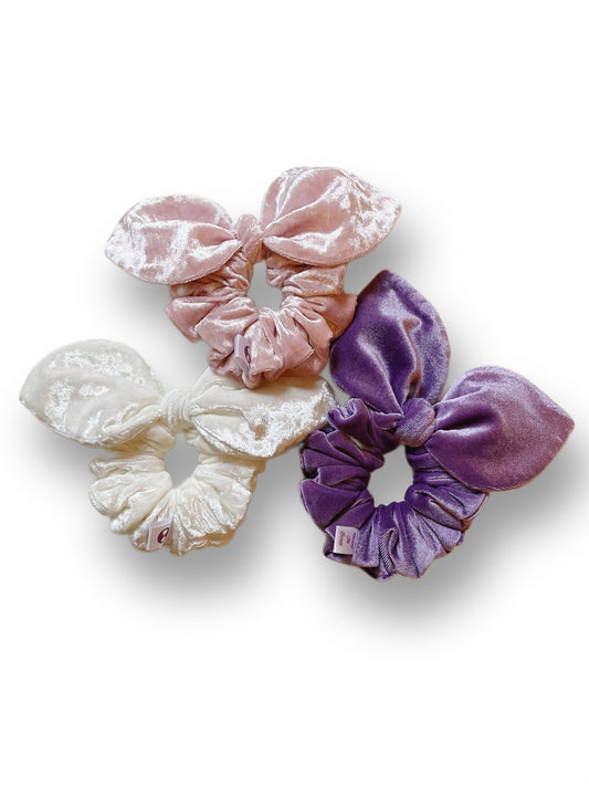 Velvet Bow Scrunchie