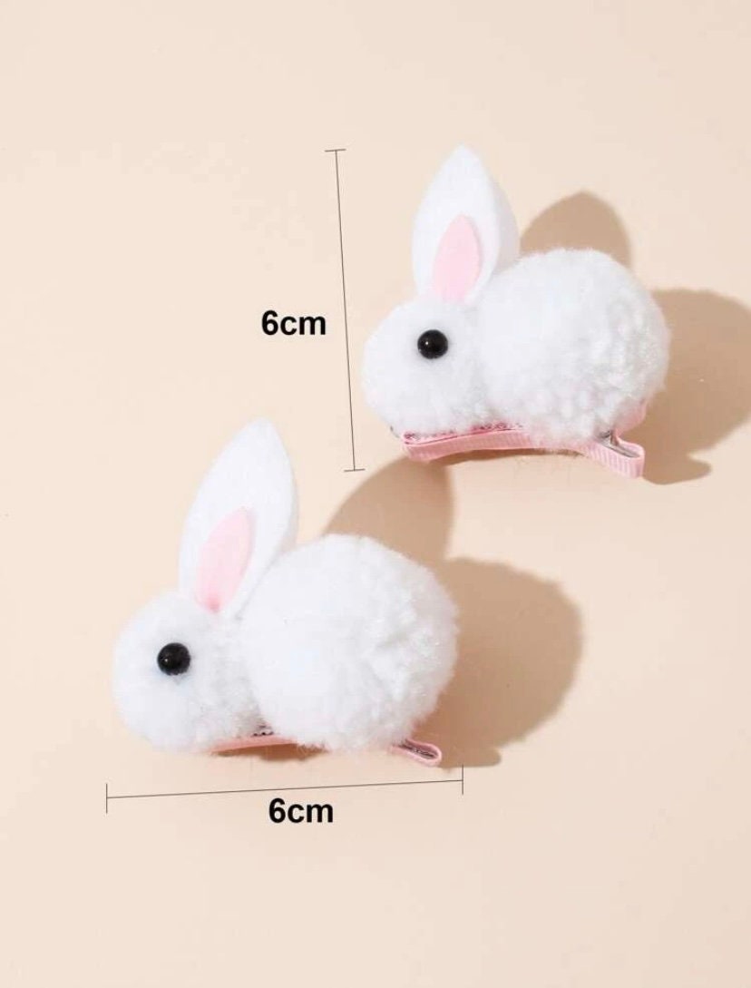 Set of Two Bunny Hair Clip