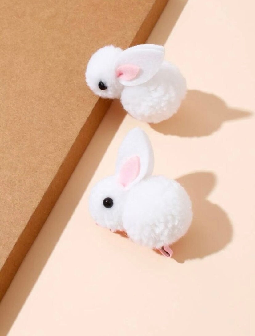 Set of Two Bunny Hair Clip
