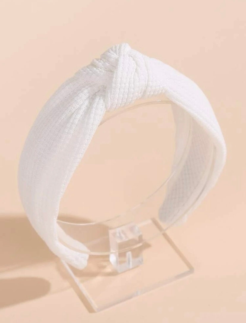 Bandeau noué blanc