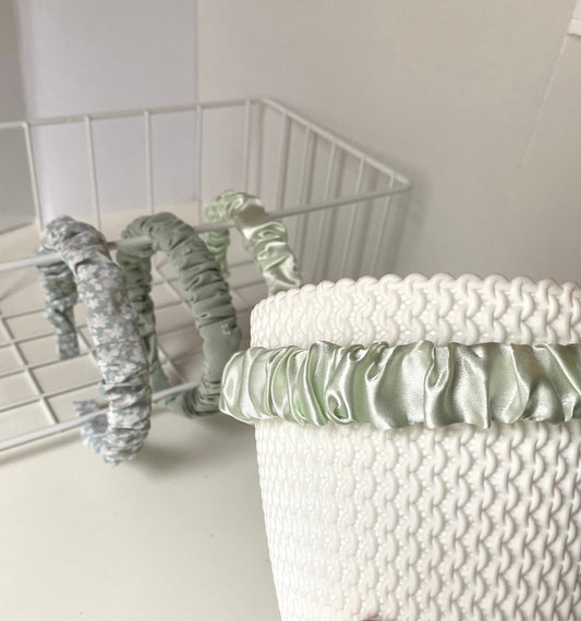 Bandeau à volants vert petit