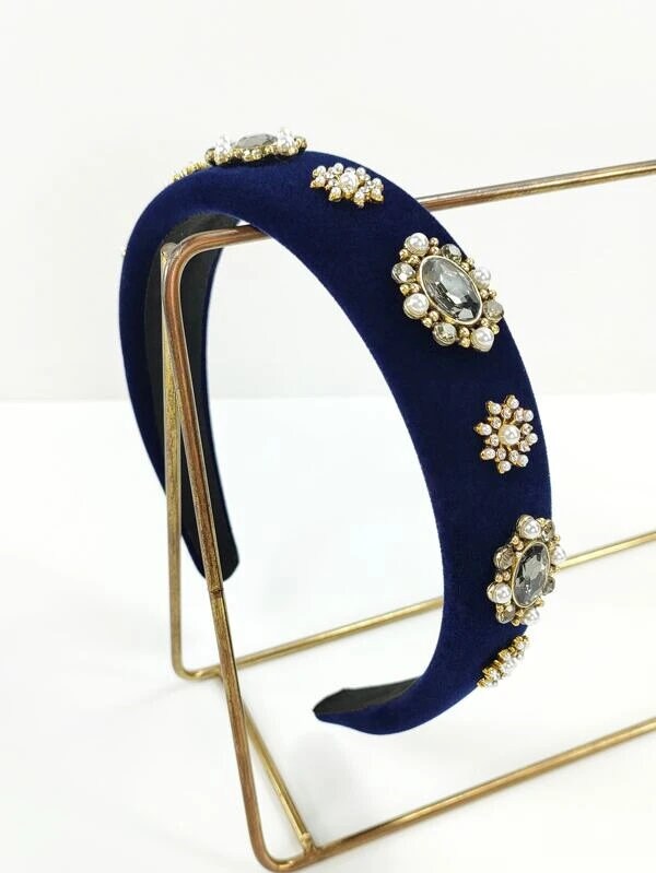 Bandeau en perles et strass