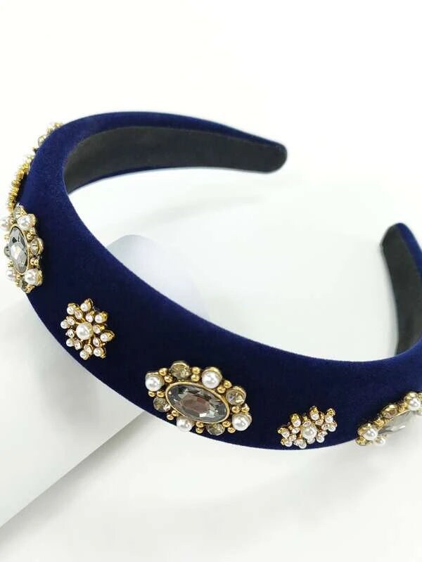 Bandeau en perles et strass