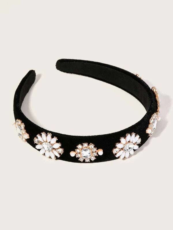 Black Rhinestone Hairbands