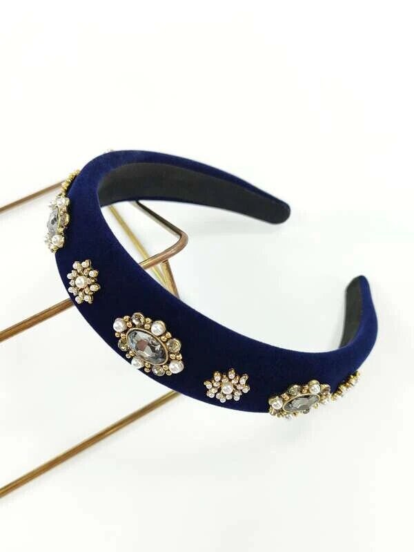 Bandeau en perles et strass