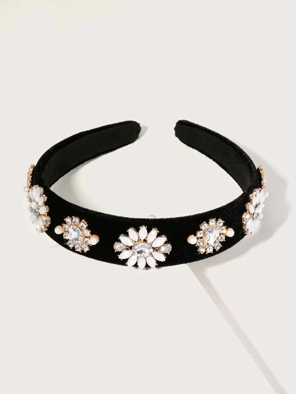 Black Rhinestone Hairbands