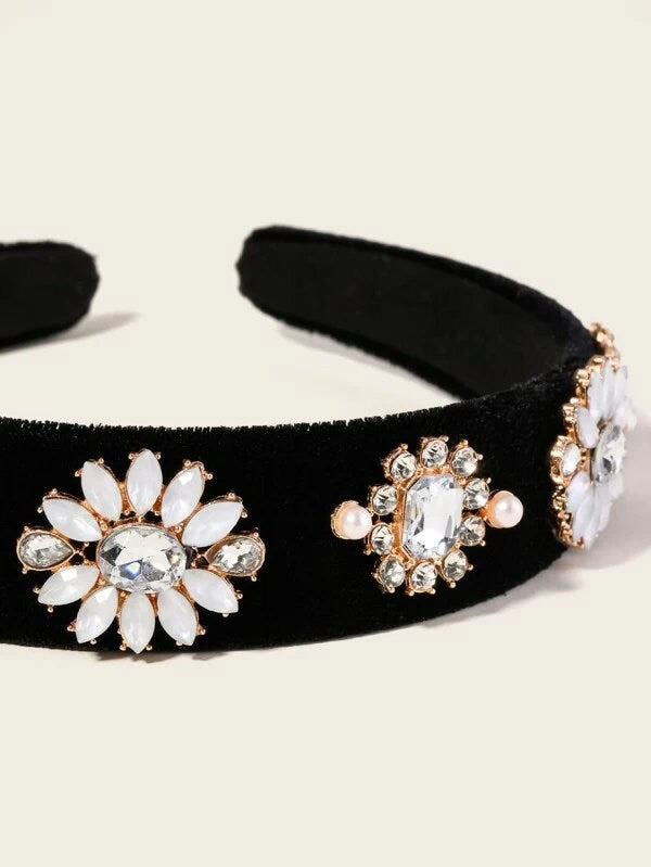Black Rhinestone Hairbands