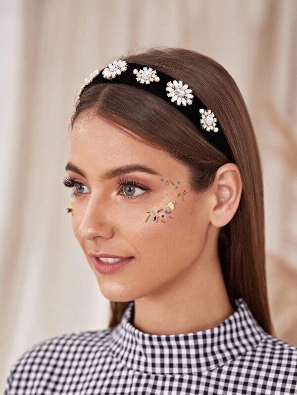 Black Rhinestone Hairbands