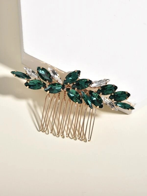 Magnifique peigne à cheveux en strass