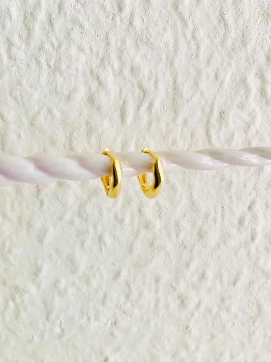 MINIMALIST TWIST 925 Silver Small Hoop Earrings