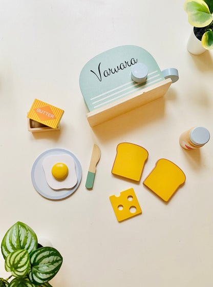 Bread Maker Set, Pretend Play, Motor skills, Gifts for kids, Personalisable,  Orange Tiger