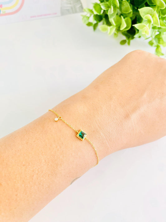 Bracelet en argent 925, taille princesse avec diamants en forme de goutte, bracelet chaîne, plaqué or 18 carats, pour femme, cadeaux pour elle