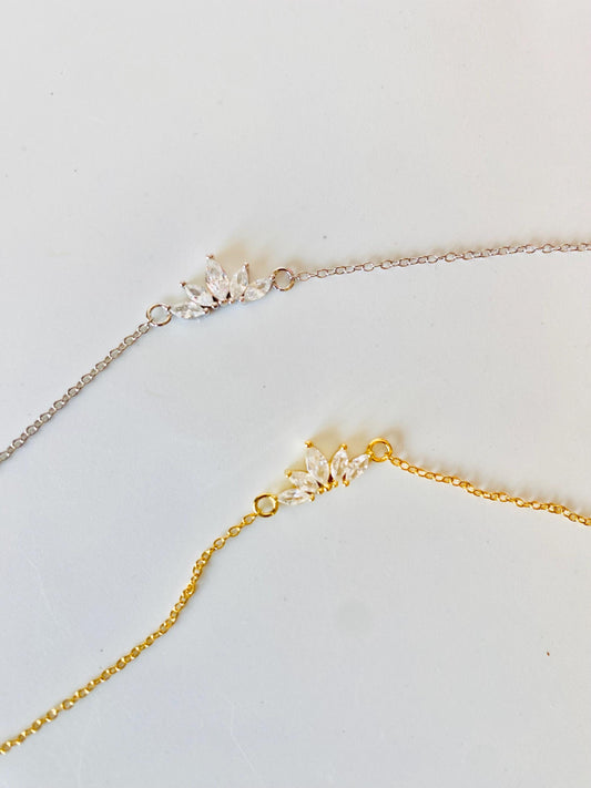 Bracelet Dawn, argent et or, bracelet chaîne, argent 925, bracelet pour femme, plaqué or 18 carats, cadeaux pour elle, cadeaux