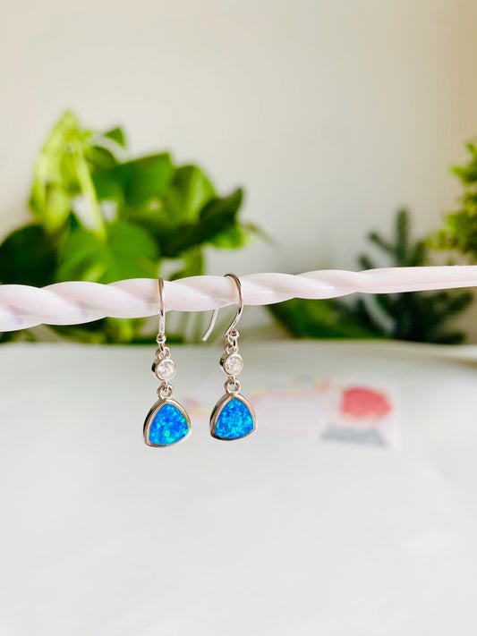 Jane Opal Earrings, Silver 925