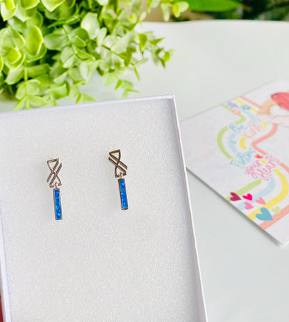 Boucles d'oreilles Infinity, argent 925, boucles d'oreilles pendantes pour femme, boucles d'oreilles femme, Heartinbowssilver, cadeaux pour elle, cadeaux