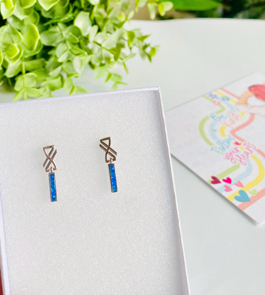 Boucles d'oreilles Infinity, argent 925, boucles d'oreilles pendantes pour femme, boucles d'oreilles femme, Heartinbowssilver, cadeaux pour elle, cadeaux
