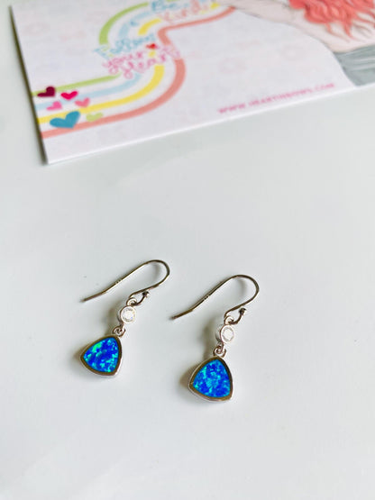 Boucles d'oreilles Jane Opal, argent 925