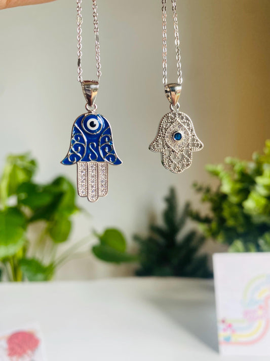Hamsa Silver Pendant, 925 Silver, Spiritual Gifts