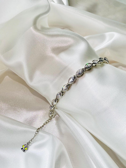 Bracelet Penelope 16 œil de cheval en argent, argent, bracelet chaîne, argent 925, bracelet pour femme, femme, cadeaux uniques pour elle, cadeaux