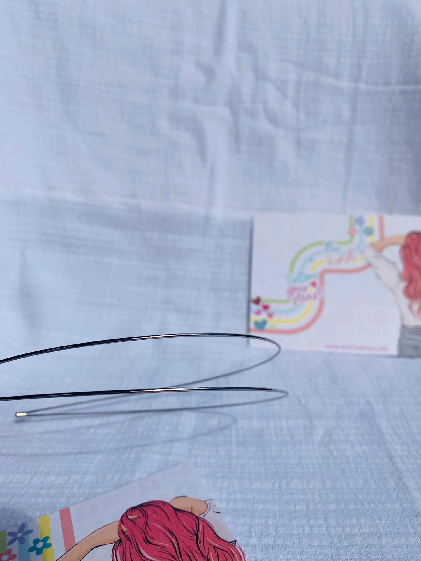 Double Layer Metal Hairband: Silver or Gold, Minimalist Style