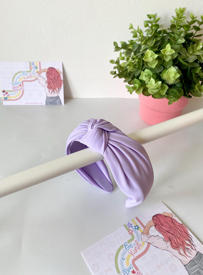 Pastel Knotted Wide Hairband: HeartInBows - 6 Colors