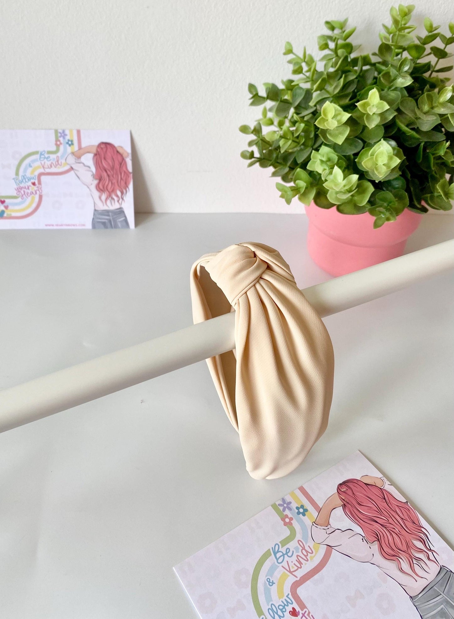 Pastel Knotted Wide Hairband: HeartInBows - 6 Colors