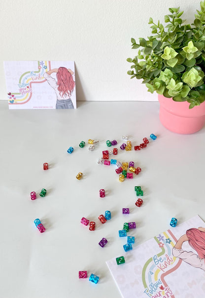 Boho Chic Hair Rings: Silver, Gold & Rainbow - Unisex Accessories