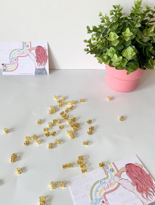 Boho Chic Hair Rings: Silver, Gold & Rainbow - Unisex Accessories